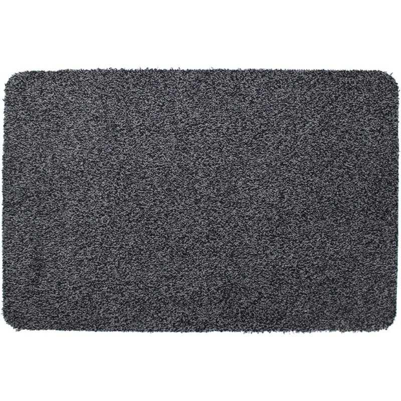 JVL Tanami Machine Washable Barrier DoorMat Door Mat Charcoal 50 x 75 cm