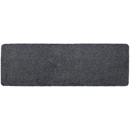 JVL Door Mat Runner Hall Doormat 50cm x Tanami Machine Washable Charcoal 150cm