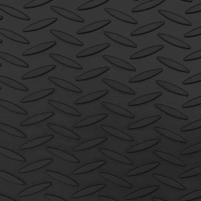JVL Opus Moulded Rubber Boot Tray Mat, 41x81cm, Black , Pack of 1
