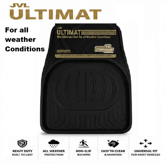 JVL Ultimat Heavy Duty Single Mat Tray Approx Car Mats Black 50 x 70 cm