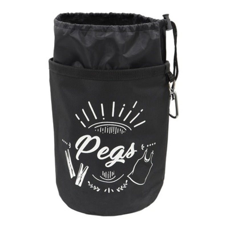 JVL Large Waterproof Peg Bag with Drawstring Closure & Hanging Snap Hook