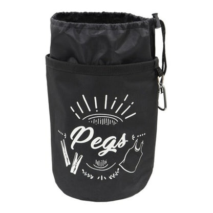 JVL Large Waterproof Peg Bag with Drawstring Closure & Hanging Snap Hook