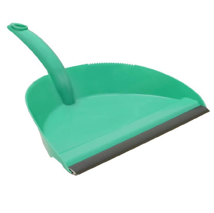 JVL Dustpan and Bristle Brush Set, Turquoise/Grey