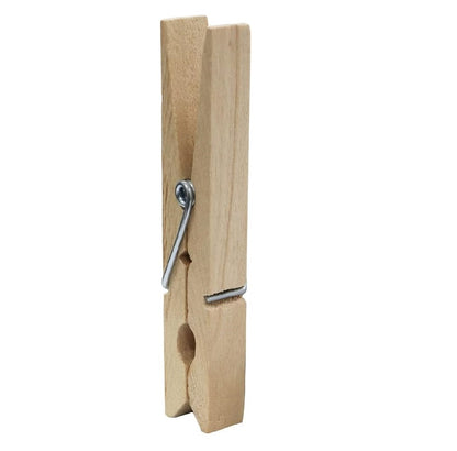 JVL Peg It, Peg Bag with Wooden Pegs, Pack of 100 (19-243)