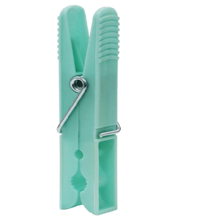 JVL Round Collapsible Peg basket with Plastic Pegs, Pack of 50, Multicolor, One Size, (19-217) , Aqua