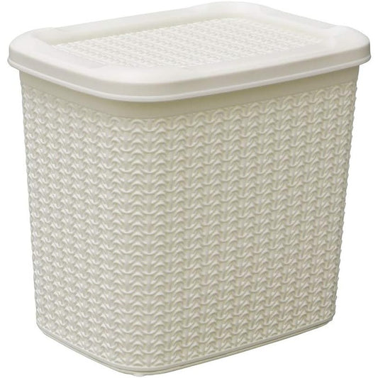 JVL Knit Design Loop Plastic Storage Box, 10L