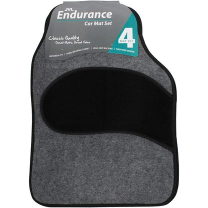 JVL Endurance Carpet Car Mat Set universal 4pc