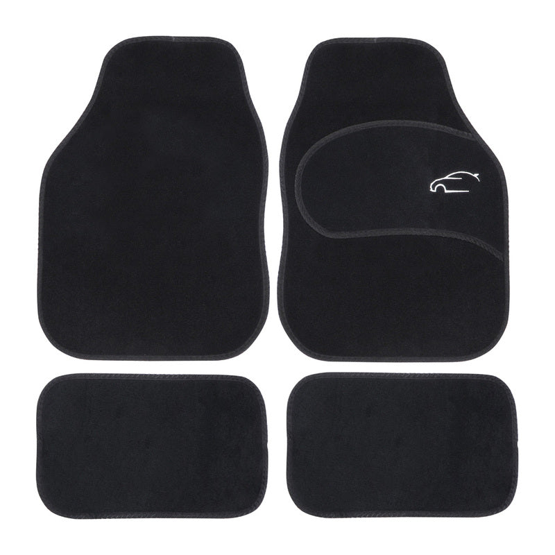 Calibre Car Mat Set 59x42cm 4pc carpet & rubber