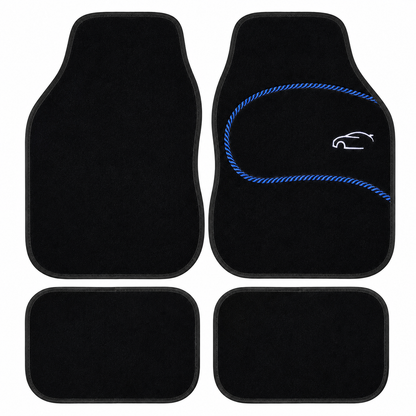 Calibre Car Mat Set 59x42cm 4pc carpet & rubber