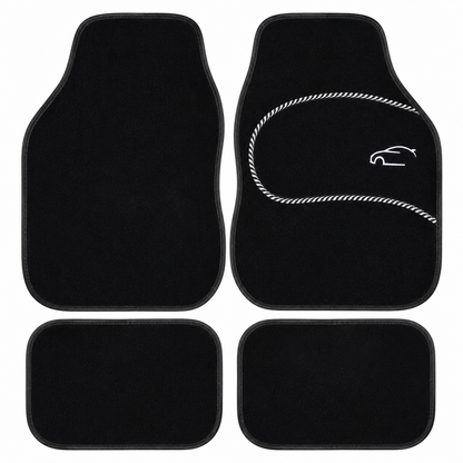 Calibre Car Mat Set 59x42cm 4pc carpet & rubber