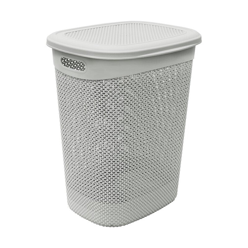 JVL roplette Design Plastic Laundry Basket, 52 Litre