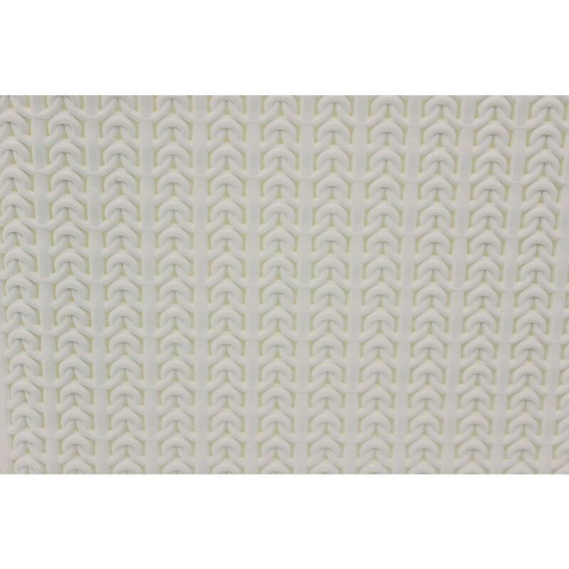 JVL Knit Design Loop, Plastic, Rectangular, Linen Laundry Basket with Handles, 38 Litre