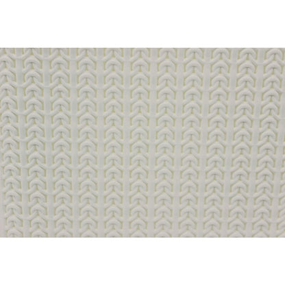 JVL Knit Design Loop, Plastic, Rectangular, Linen Laundry Basket with Handles, 38 Litre