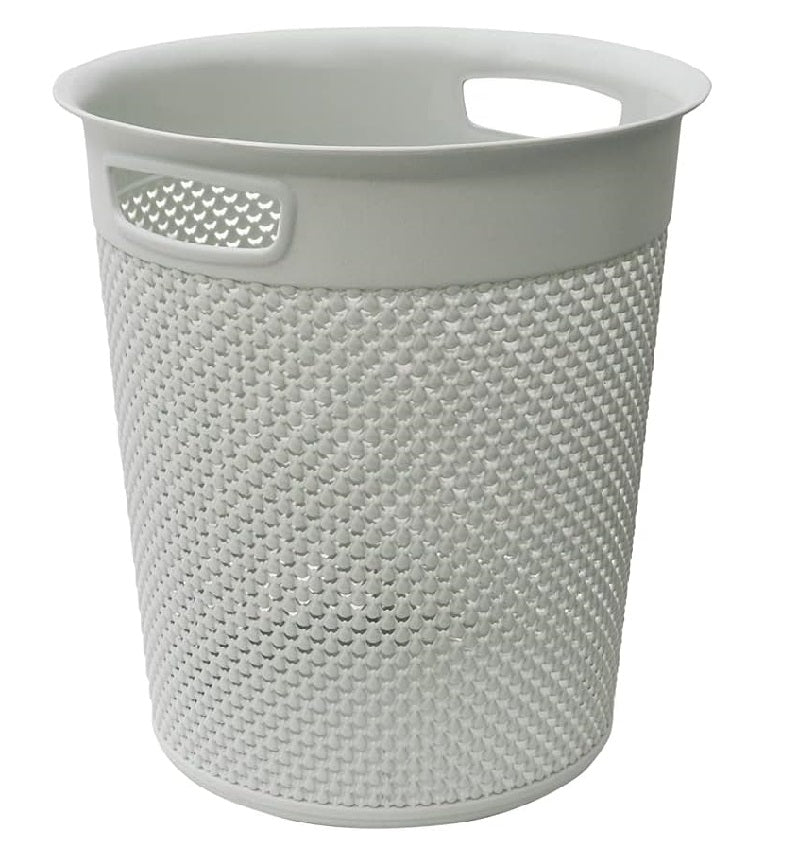 JVL Droplette Design Plastic Bin, 12L, 30 x 29cm approx.