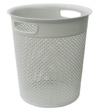 JVL Droplette Design Plastic Bin, 12L, 30 x 29cm approx.