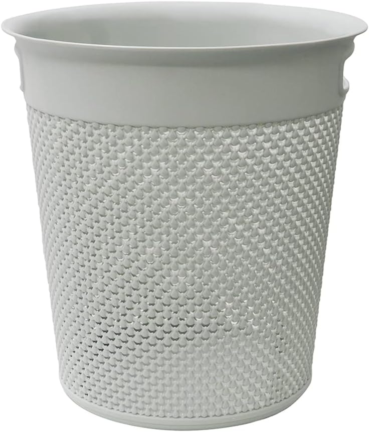 JVL Droplette Design Plastic Bin, 12L, 30 x 29cm approx.