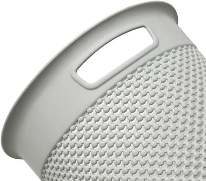 JVL Droplette Design Plastic Bin, 12L, 30 x 29cm approx.