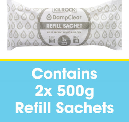 Kilrock Damp Clear Moisture Trap - 2X 500g Sachets