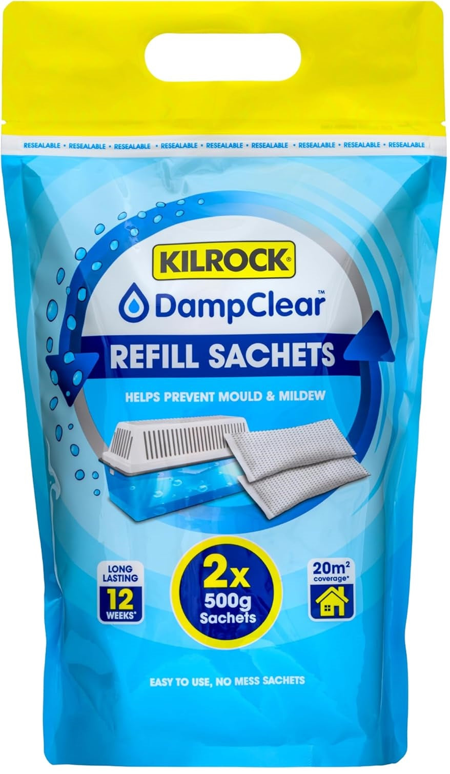 kilrock moisture trap  2 x 500gm refills