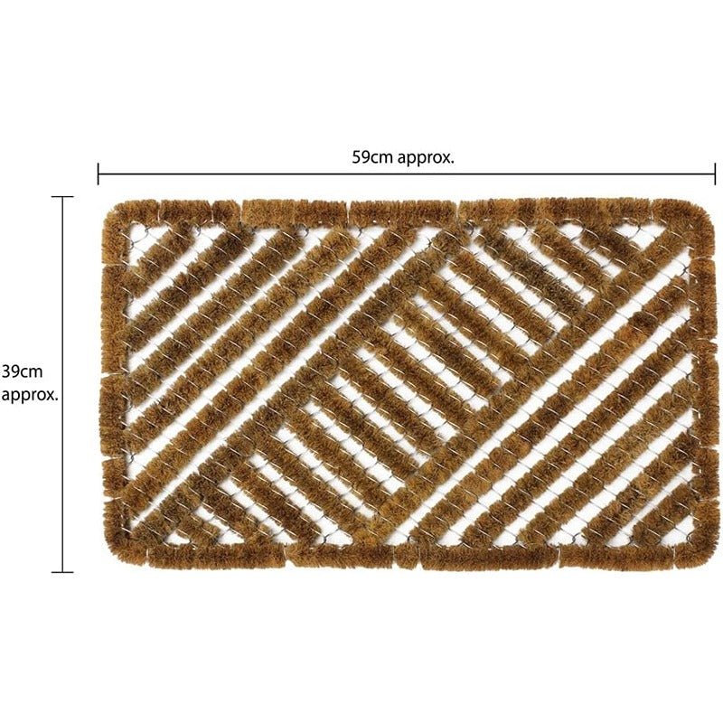JVL Boston Scraper Mat size: 39 x 59 cm (Rectangular)