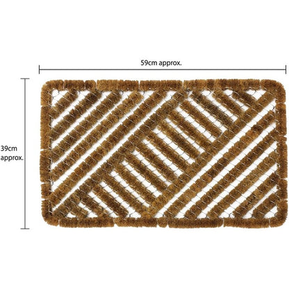 JVL Boston Scraper Mat size: 39 x 59 cm (Rectangular)