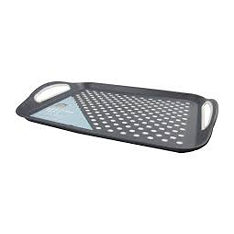 Anti Non Slip Plastic Food Tray Rubber Grip Surface Serving Lap Dinner
