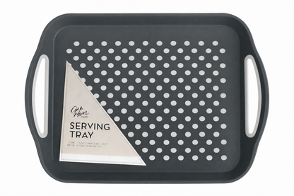 Anti Non Slip Plastic Food Tray Rubber Grip Surface Serving Lap Dinner pk2