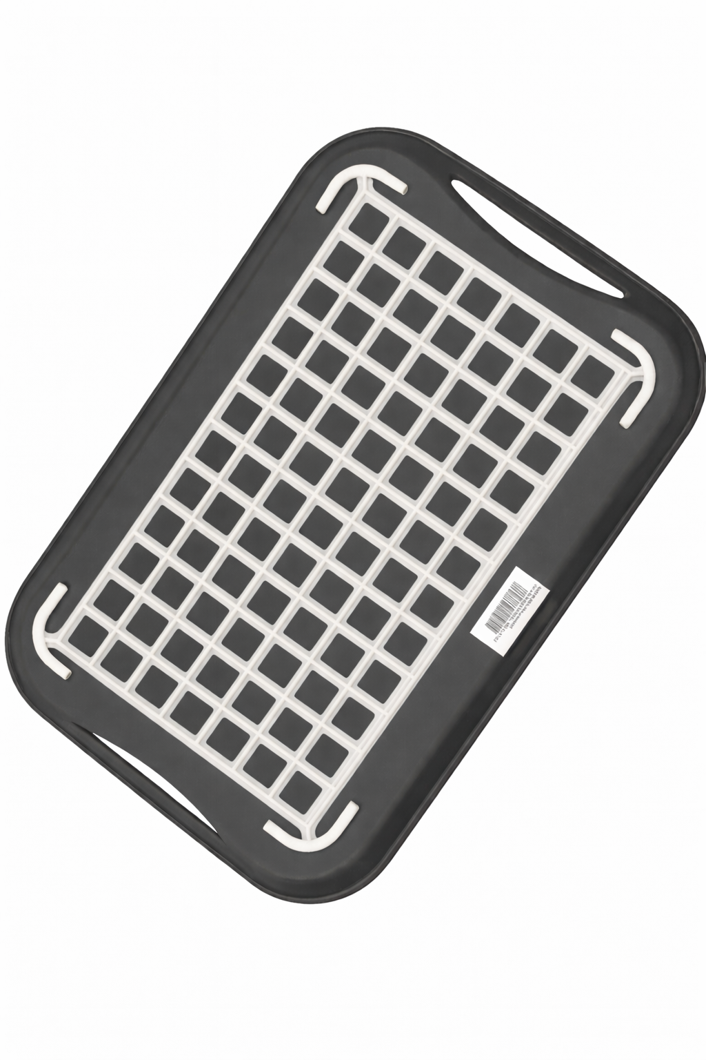 Anti Non Slip Plastic Food Tray Rubber Grip Surface Serving Lap Dinner pk2