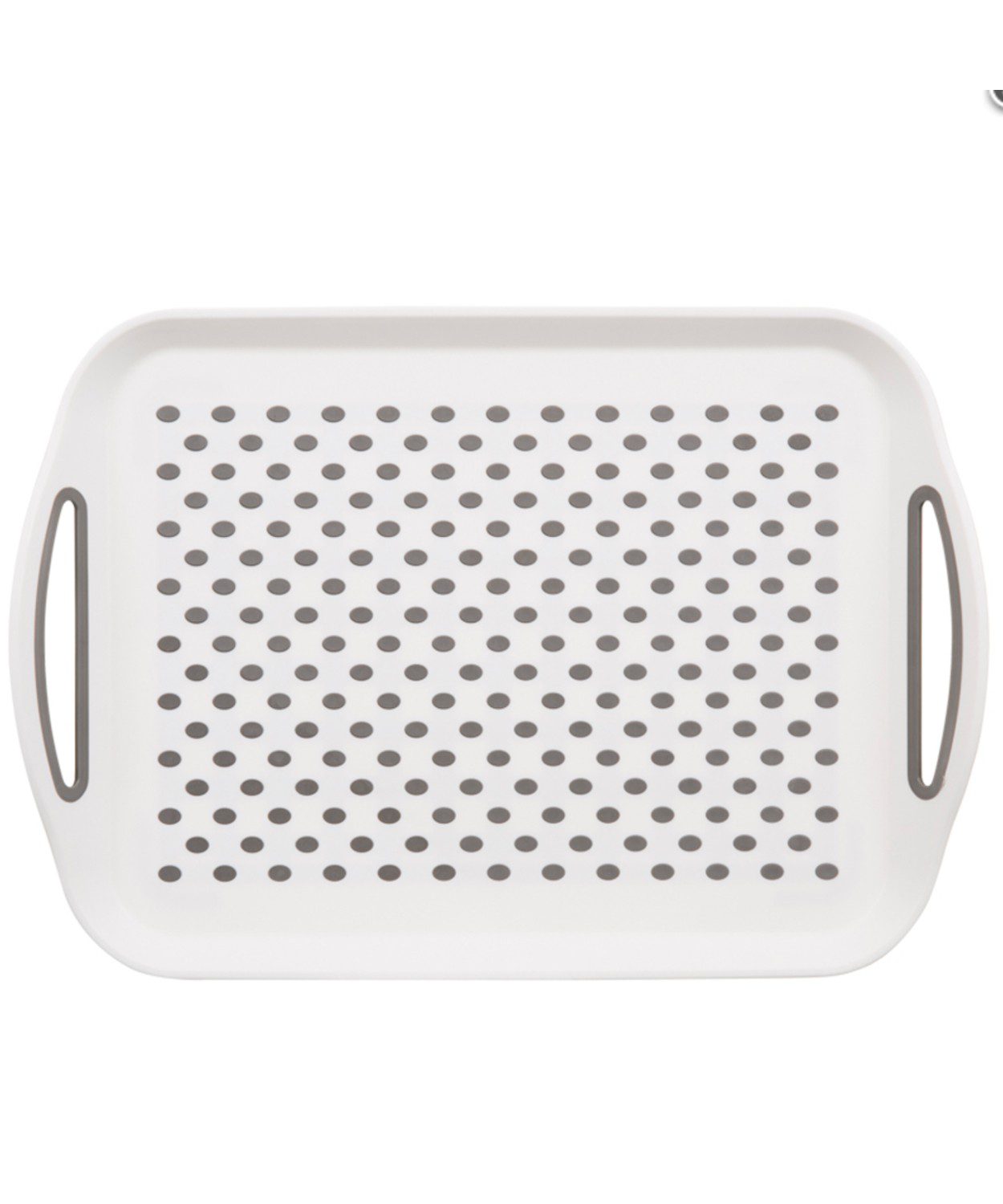 Anti Non Slip Plastic Food Tray Rubber Grip Surface Serving Lap Dinner