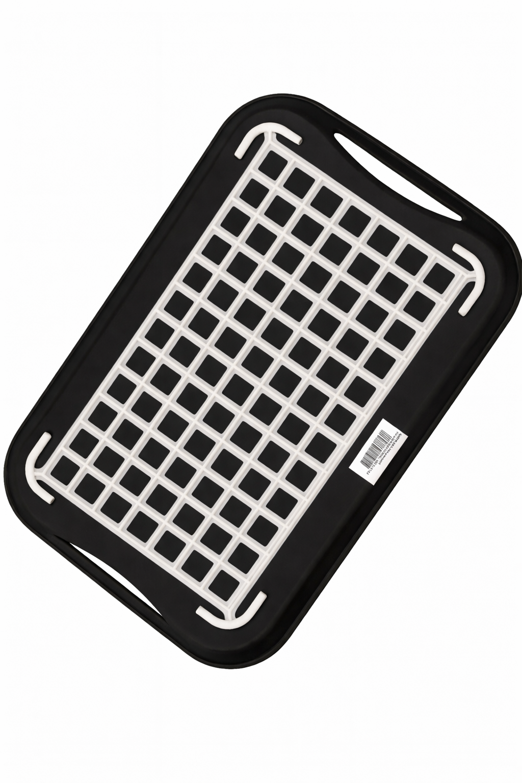 Anti Non Slip Plastic Food Tray Rubber Grip Surface Serving Lap Dinner pk2