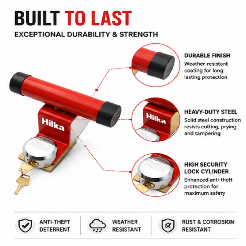 Hilka Heavy Duty Garage Door Lock Protector Security
