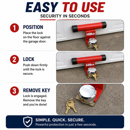 Hilka Heavy Duty Garage Door Lock Protector Security