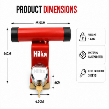 Hilka Heavy Duty Garage Door Lock Protector Security
