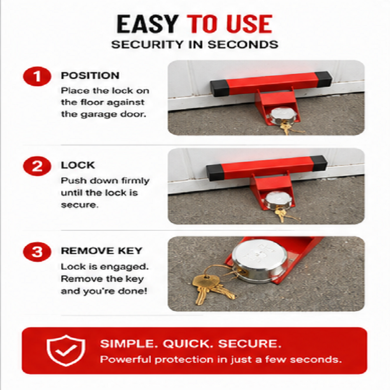 Hilka Garage door Lock Security 150mm
