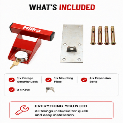 Hilka Garage door Lock Security 150mm