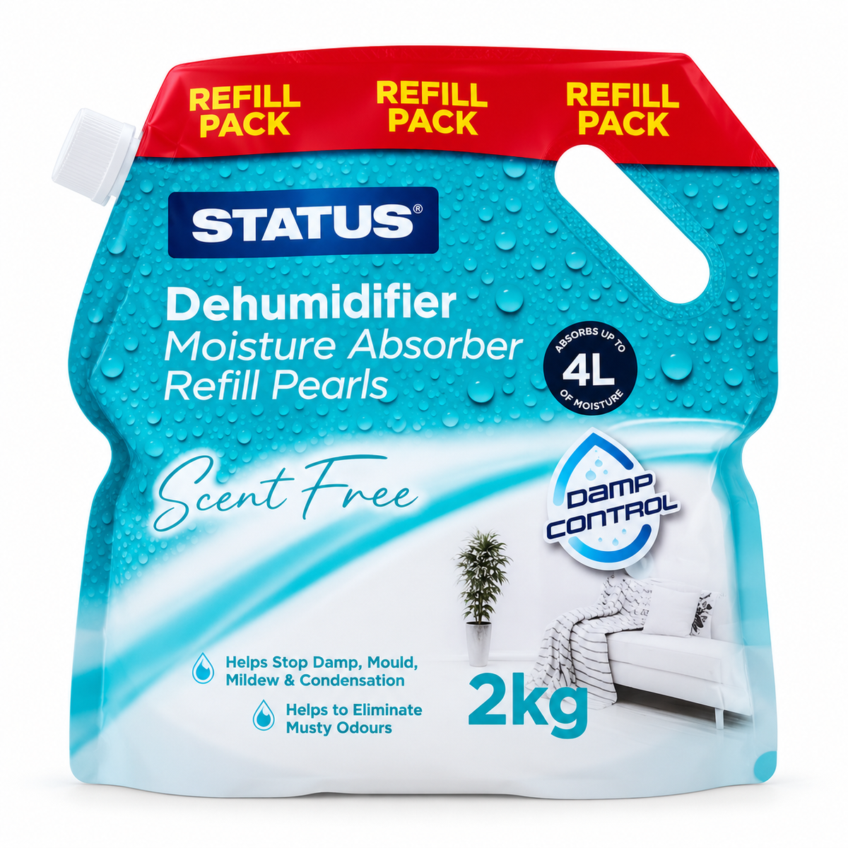 Moisture trap dehumidifier Absorber refill crystals 2kg