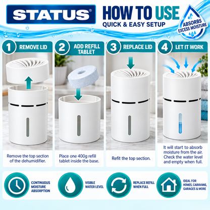 Moisture trap Aborber Dehumidifier 400gm