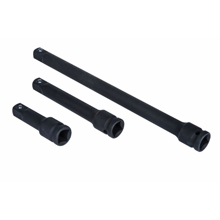 Impact Socket Extension Bar Set 3" 5" 10" 3Pc Long Reach 1/2"