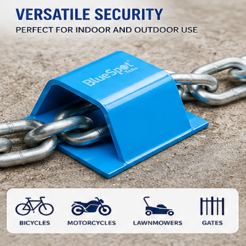 Bluespot Security Ground or wall anchor for Bikes and motorbikes x / Grey / Blue 65mm / 160mm