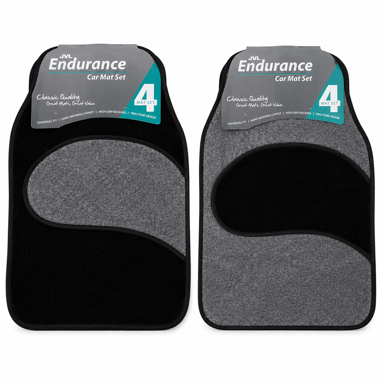 JVL Endurance Carpet Car Mat Set universal 4pc