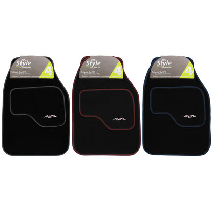 JVL Carpet Car Mat Set Style 4pc  universal