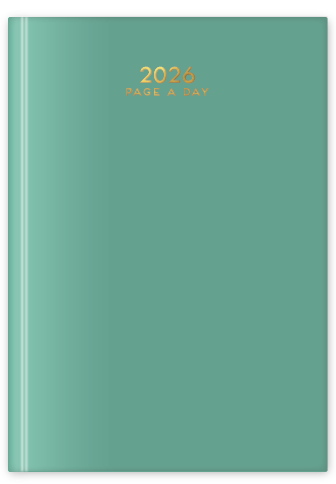 2026 Diary A4 Page a Day Hardback Colours