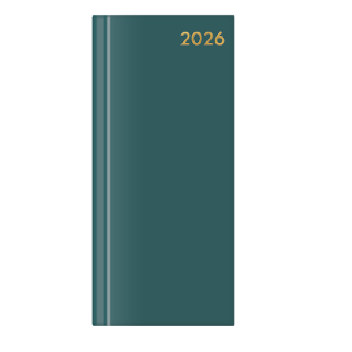 2026 Diary Slim Pocket Week To View Hardback Colours