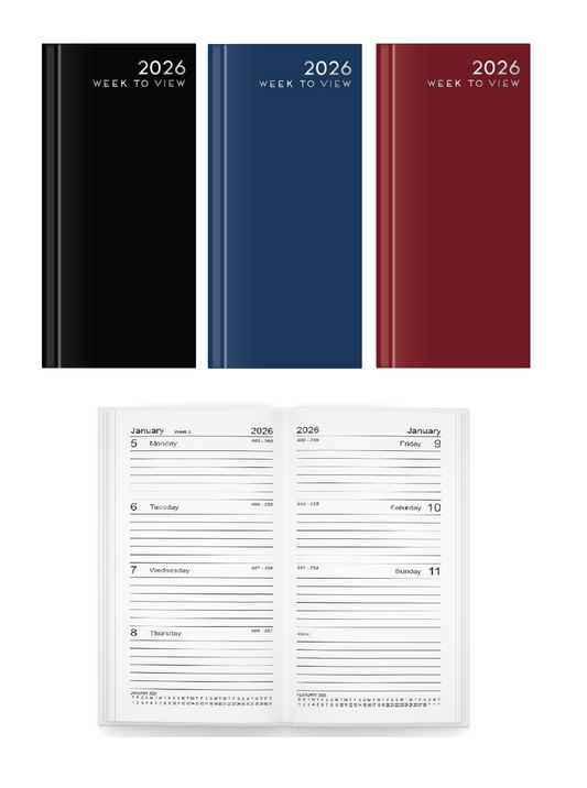 2026 Diary Slim Pocket Hardback