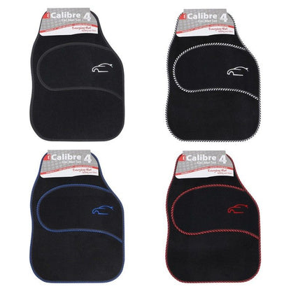 Calibre Car Mat Set 59x42cm 4pc carpet & rubber