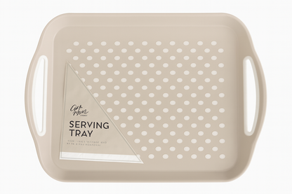 Anti Non Slip Plastic Food Tray Rubber Grip Surface Serving Lap Dinner pk2