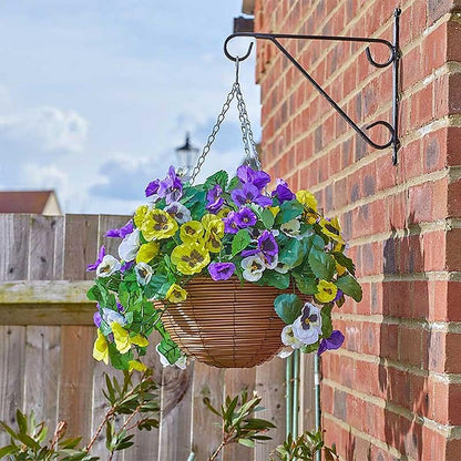 Green Jem Hanging Basket Bracket 12" Hanging Baskets Black / Green