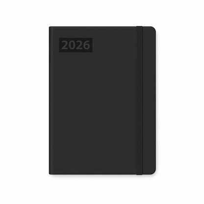 Diary 2026 leather look PU A5
