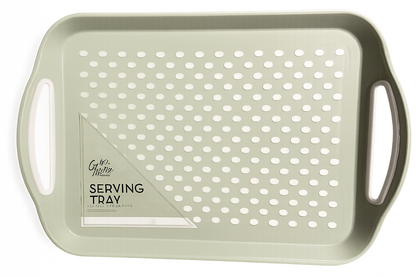 Anti Non Slip Plastic Food Tray Rubber Grip Surface Serving Lap Dinner pk2