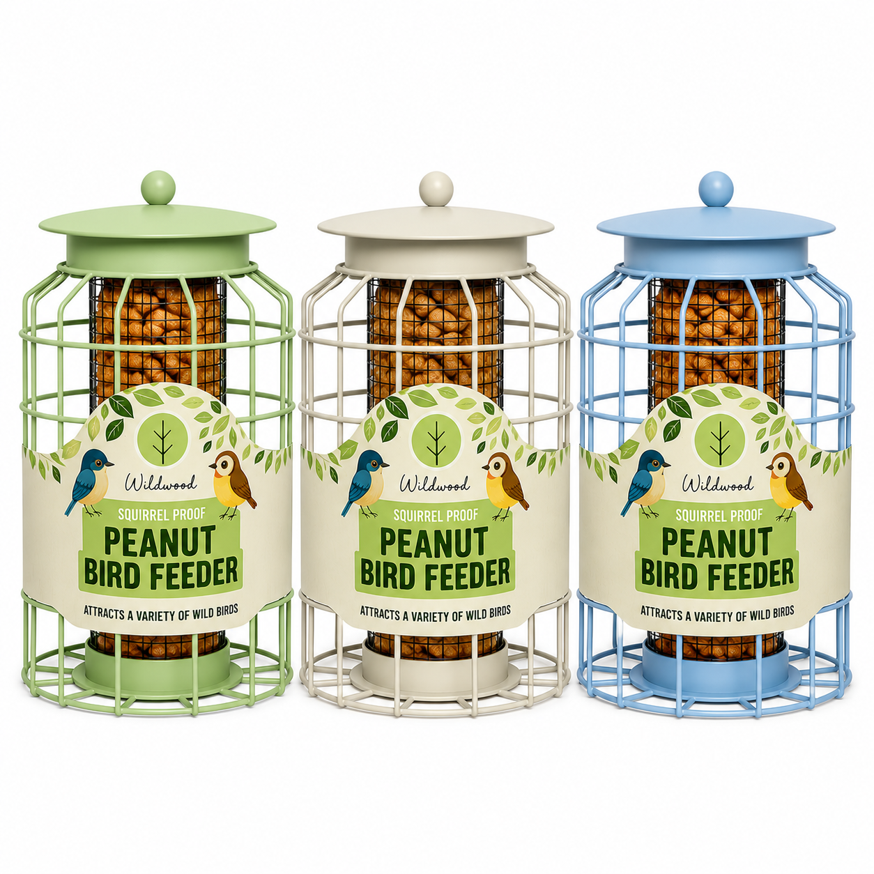 PMS Large Metal Squirrel Proof Peanut Bird Feeder